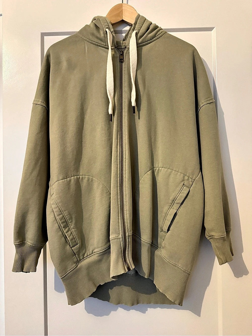 American Eagle Green Zip-Up Hoodie